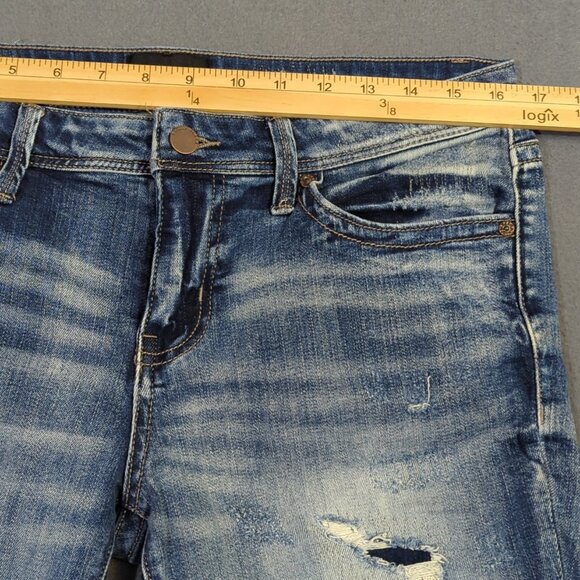 Buckle Black Jeans Women's 29x29 Blue Fit No No 53 Ankle Skinny Denim - Picture 6 of 13